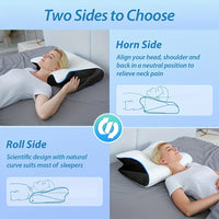Orthopedic contour pillow - With breathable mesh cover