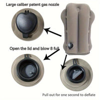 Inflatable Travel & Camping Pillow - With Fleece Cover