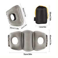 Inflatable Travel & Camping Pillow - With Fleece Cover