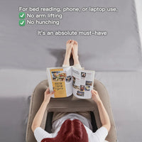 Reading & Bed Pillow with Armrests - Ergonomically Designed