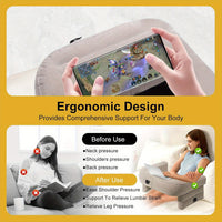 Reading & Bed Pillow with Armrests - Ergonomically Designed