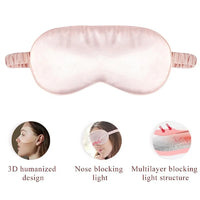 Masque de sommeil en soie - Doux et occultant