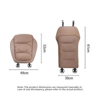 Coussin auto en cuir nappa - Avec soutien lombaire