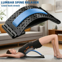Estirador de espalda y colchoneta de masaje - Para la zona lumbar