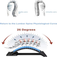 Estirador de espalda y colchoneta de masaje - Para la zona lumbar