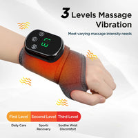 Handgelenk-Massagegerät mit Wärme - Vibration und Wärmekompresse
