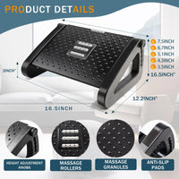 Repose-pieds ergonomique - Plateau inclinable pour le bureau