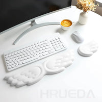 Handgelenkauflagen-Set aus Memory-Schaum - Für Tastatur und Maus