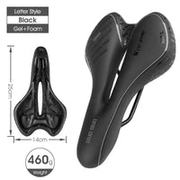 Fahrradsattel aus PU-Leder - Mit Gelpolsterung