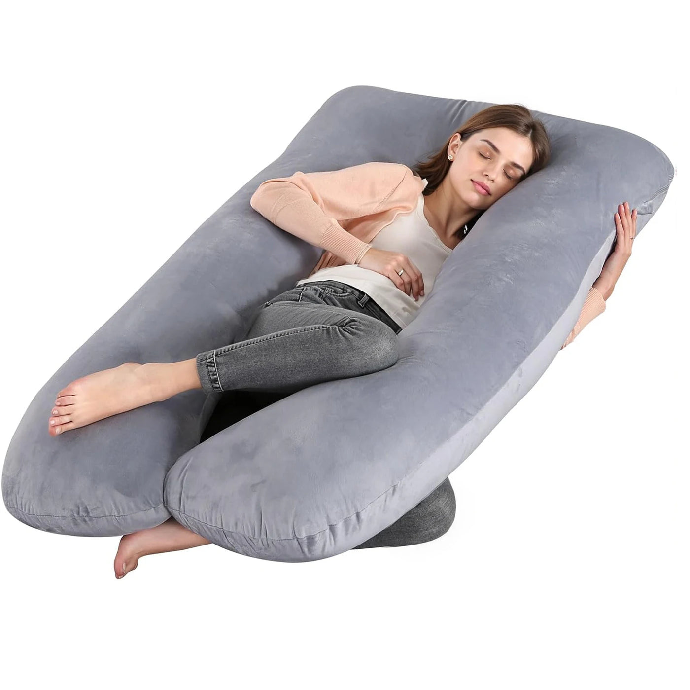 Coussin de grossesse en G - Soutien du corps entier
