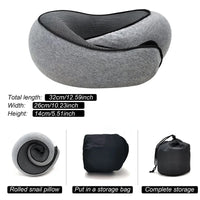 Coussin de voyage escargot - Mousse à mémoire de forme réglable