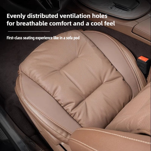Coussin auto en cuir nappa - Avec soutien lombaire
