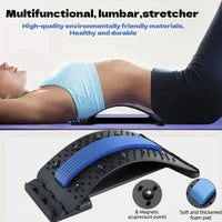 Estirador de espalda y colchoneta de masaje - Para la zona lumbar