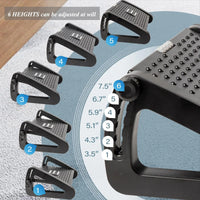 Repose-pieds ergonomique - Plateau inclinable pour le bureau