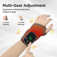 Handgelenk-Massagegerät mit Wärme - Vibration und Wärmekompresse
