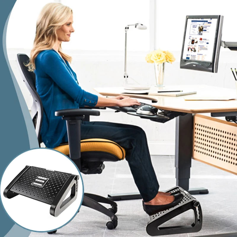 Repose-pieds ergonomique - Plateau inclinable pour le bureau