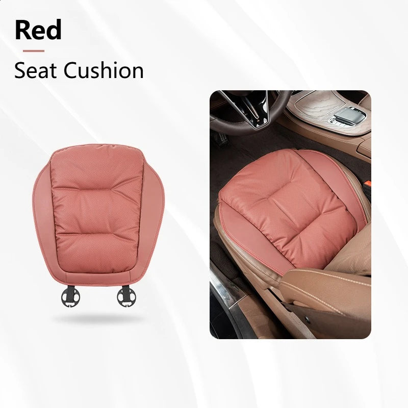 Coussin auto en cuir nappa - Avec soutien lombaire