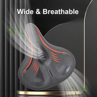 Extra Wide Bicycle Seat - Softly Padded