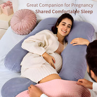Coussin de grossesse en G - Soutien du corps entier
