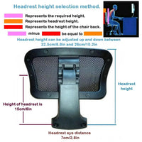 Appui-tête pour fauteuil de bureau - Soutien de nuque réglable