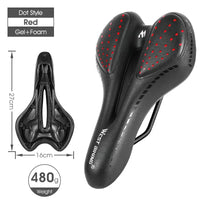 Fahrradsattel aus PU-Leder - Mit Gelpolsterung