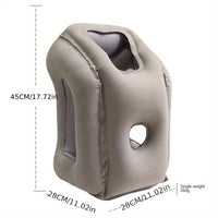 Inflatable Travel & Camping Pillow - With Fleece Cover